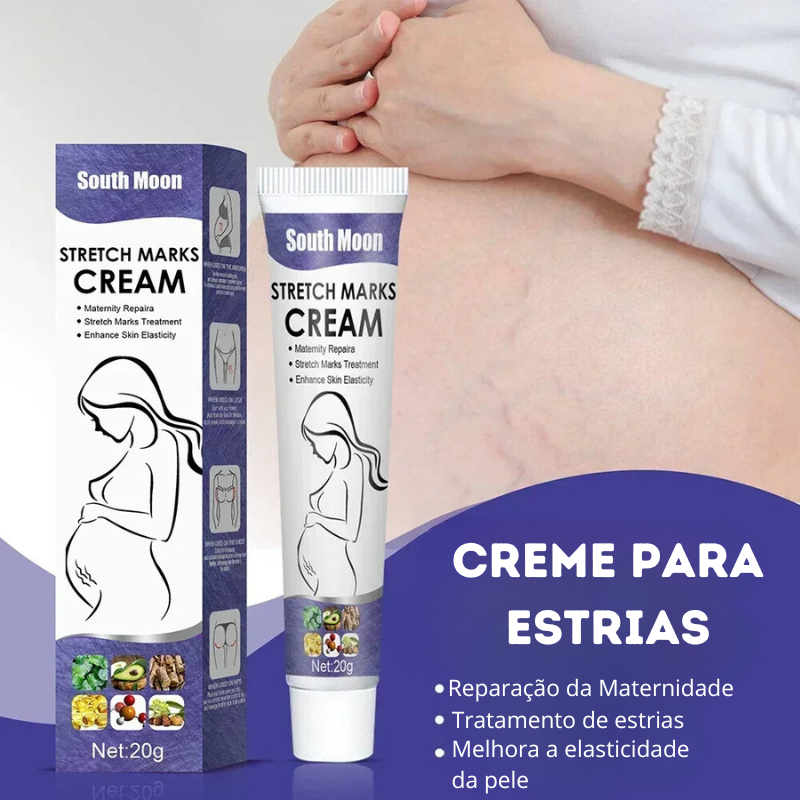 Creme Reparador para Estrias - Tratamento Anti-Rugas e Cuidados com a Pele para Gestantes