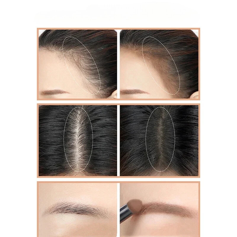 Caneta de Preenchimento Capilar 2 em 1 - Cobertura Instantânea e Natural para Raízes e Linha do Cabelo"