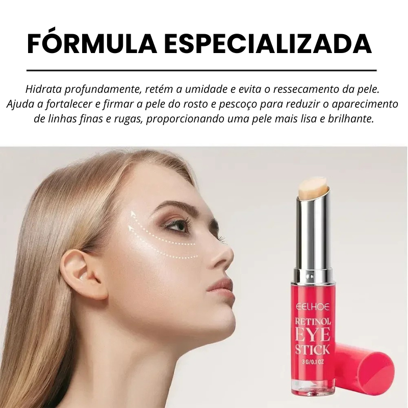 Creme para Olhos com Retinol – Clareador de Olheiras, Firmeza Instantânea e Reparação para o Cuidado Feminino