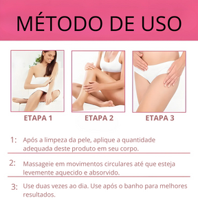 Creme Firmador para Coxas Internas – Massagem Corporal, Elasticidade da Pele, Braços, Pernas, Glúteos, Hidratante Corporal